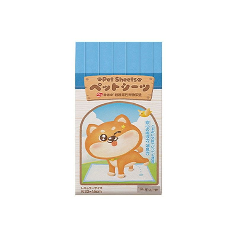 

Dog Urine Pad Diapers Factory Pet Supplies Toilet Hydrophilic Pad Baby Diapers Thickened Disposable Diapers Color bag S code, 33*45cm,100 pieces