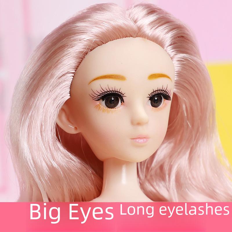 30CM Pregnant Doll with Real Eyes & Long Eyelashes – Multi-Jointed Nude Doll Body