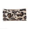 Plush Leopard Print Cross Headband For Women Korean Style Wool Knitted Chunky Hairband Fashion Wide side Turban Hair Accessories