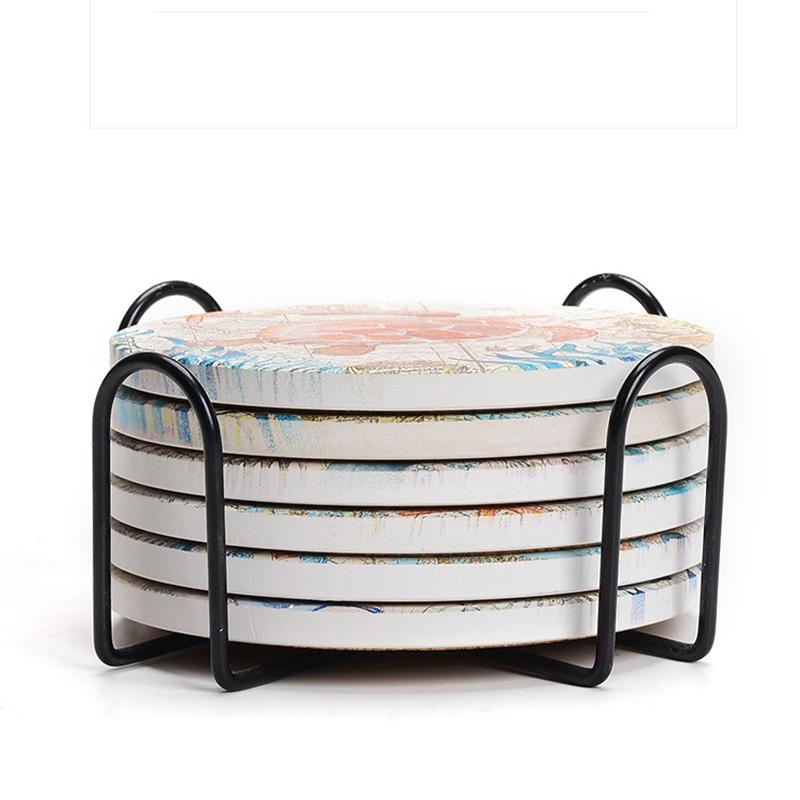 Coaster Holder Mat Storage Rack Table Mat Holder Tea Coffee Mug Placemat Storage Organizer Table Kitchen Accessories