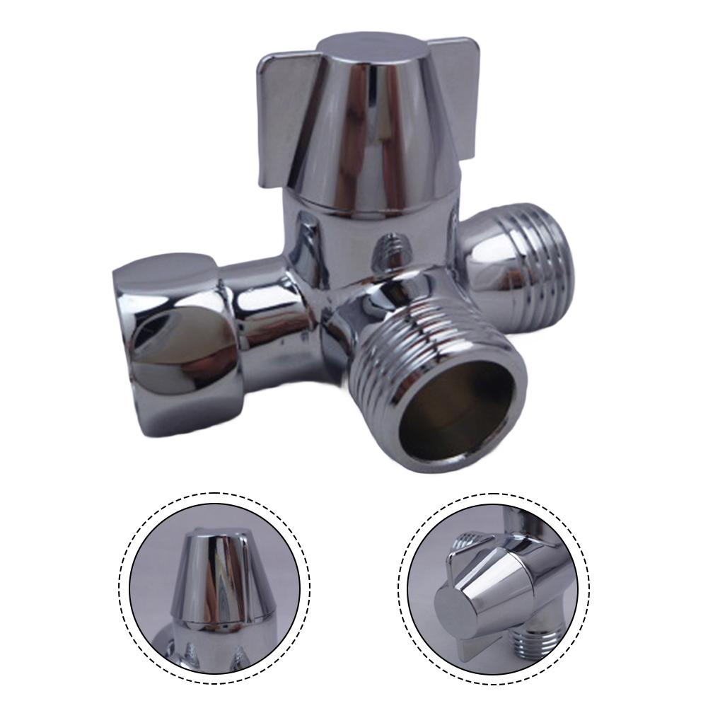 Valve de dérivation de douche à contrôle de débit d'eau Installation sans tracas Construction métallique robuste Compatible avec les pommeaux de douche