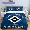 Biancheria da letto HSV con nome personalizzato, Set piumone Copripiumone Federa Regalo di compleanno per la casa(1 * copripiumino + 2 * federa, senza nucleo) -HE68