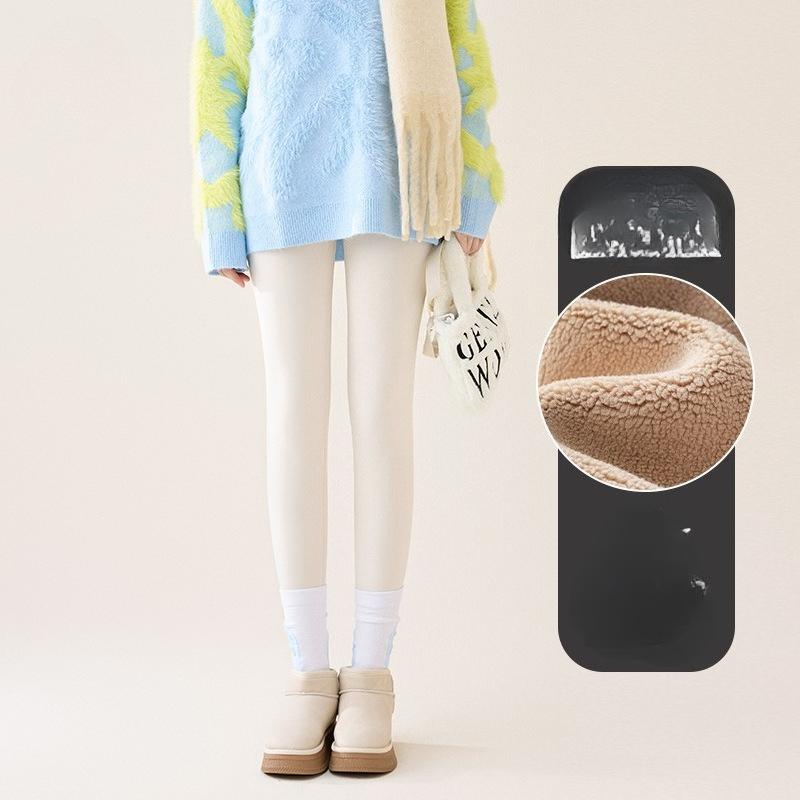 Brushed Shark Skin Women Winter High Waise Tummy Control Fleece Lined Yoga Pants Thick Warm Elastic Thermal Leggings