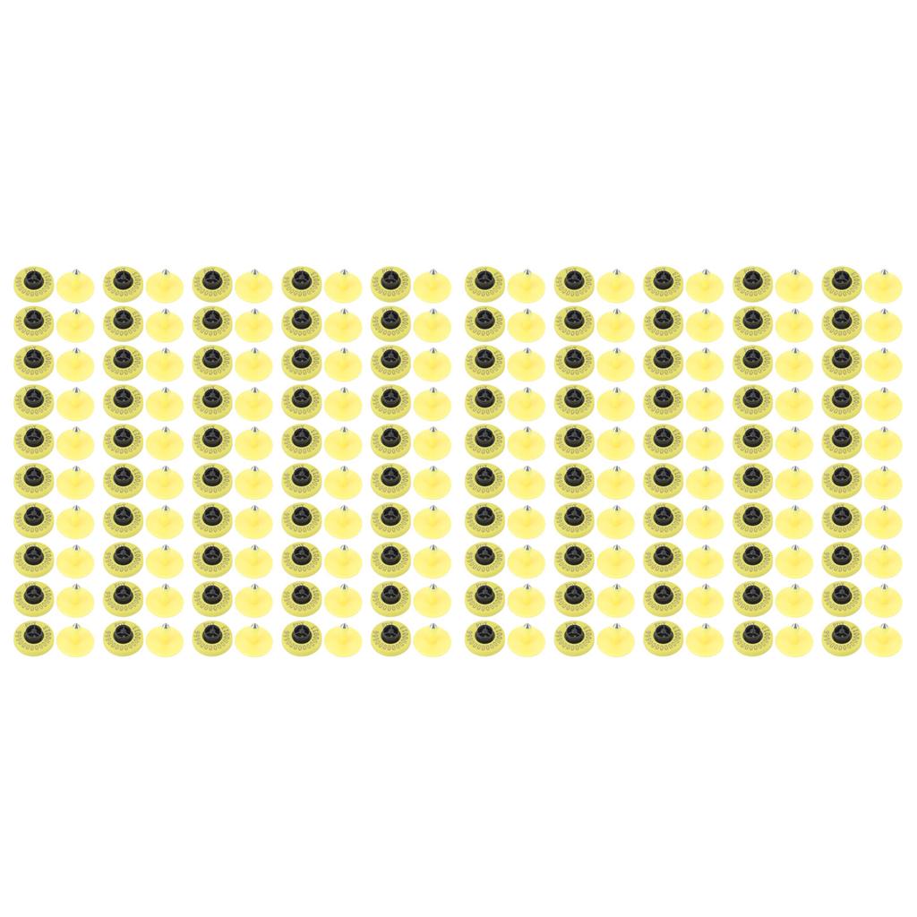 100pcs Animal Electronic Ear Tags Professional Electronic Livestock Electronic Ear Tags for Pigs Cows Horses