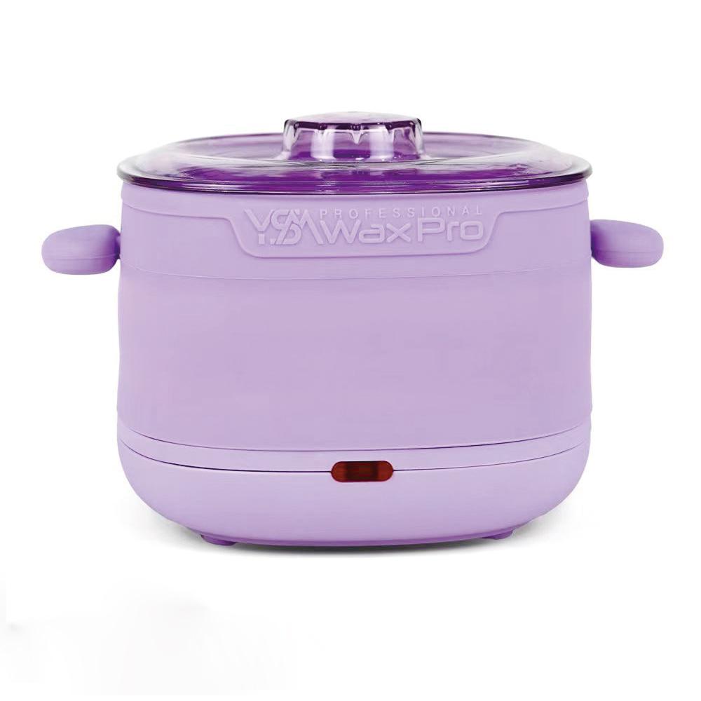 

YIKOOLIN Восконагреватель для депиляции Складной силиконовый нагреватель для воска Машина Температура Большая вместимость Регулируемый восконагреватель EU Plug фиолетовый