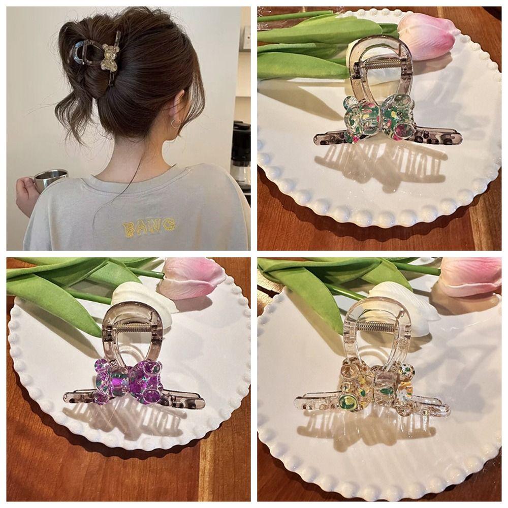 

Акриловые заколки для волос, прозрачные аксессуары для волос, элегантные держатели для хвоста, женские