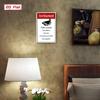 Vintage Metal Wall Sign French Surveillance Decor With Camera Home Store Plaque