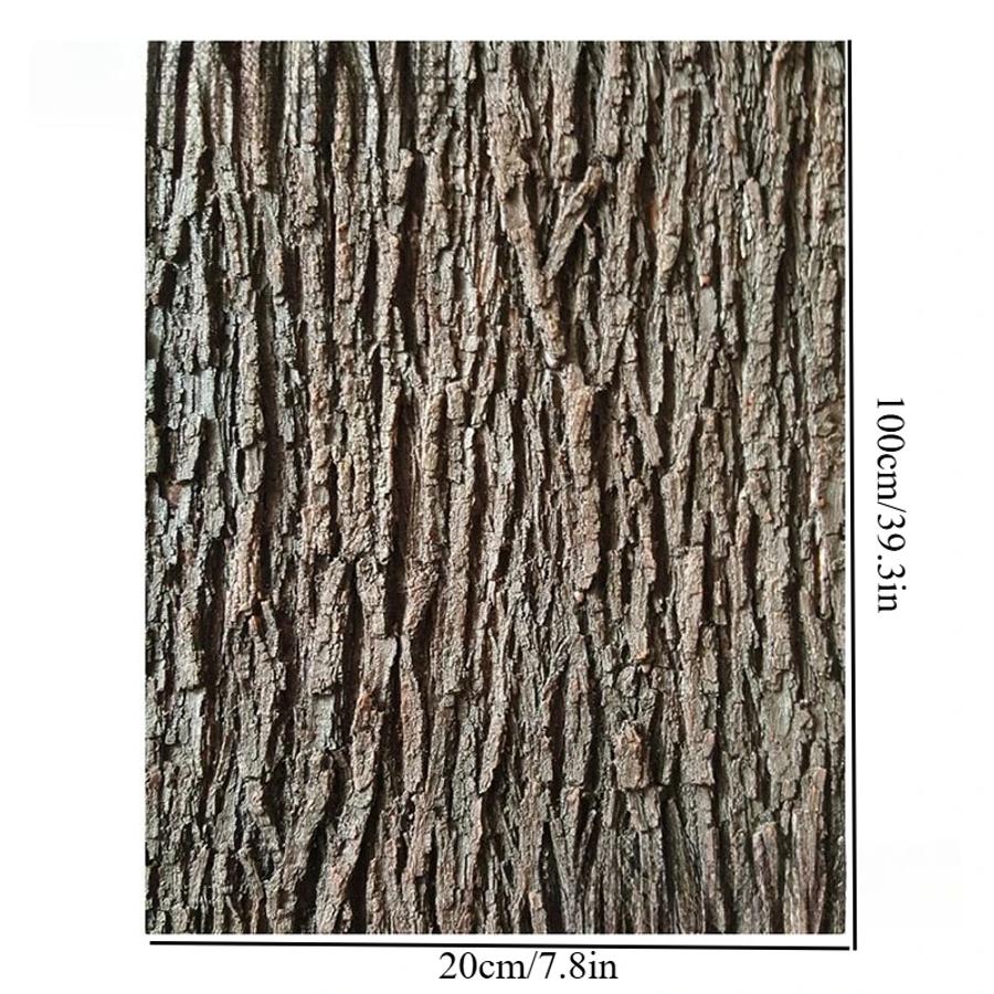 Artificial Silicone Bark Garden Landscape Pipe Wall Column Decoration Suitable for Home Garden DIY Miniature Landscape Fake Bark