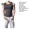 Men Vest Round Neck Sleeveless Slim Fit Tank Tops Solid Color 3D Tailored Breathable Sports Travel Vest