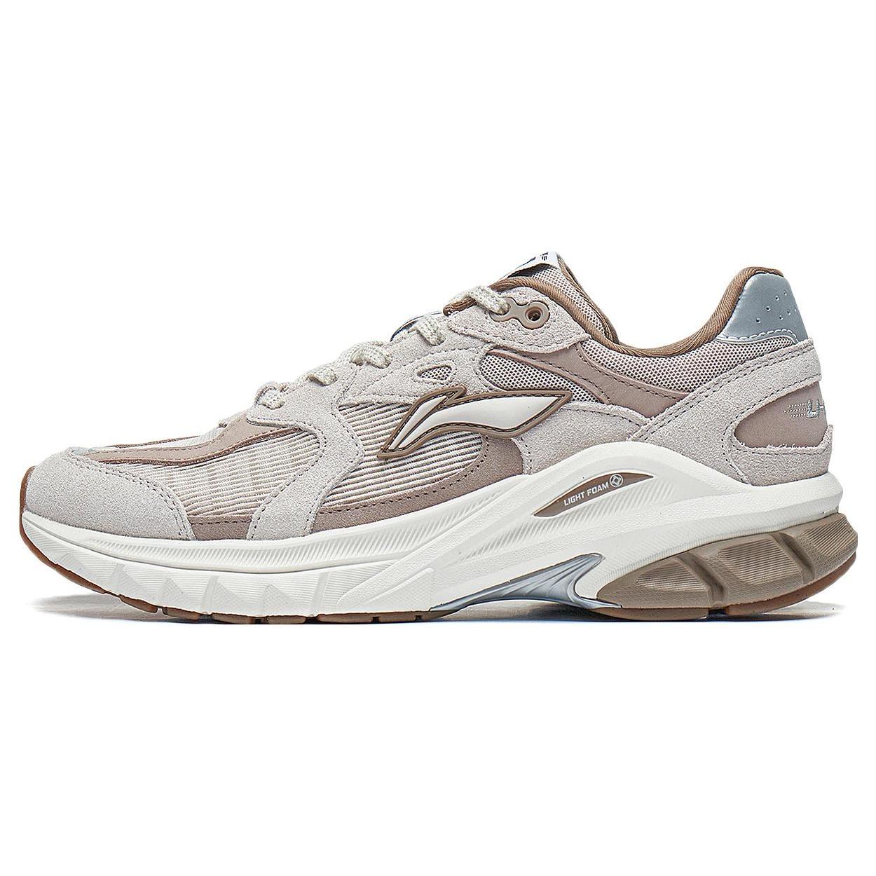 

Li Ning Slip Resistant Abrasion Resistant Low top Sports Casual Shoes Women s Gray Brown AZGT012-4 36
