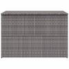 Garden Storage Box Gray 150 x 100 x 100 cm Poly Rattan