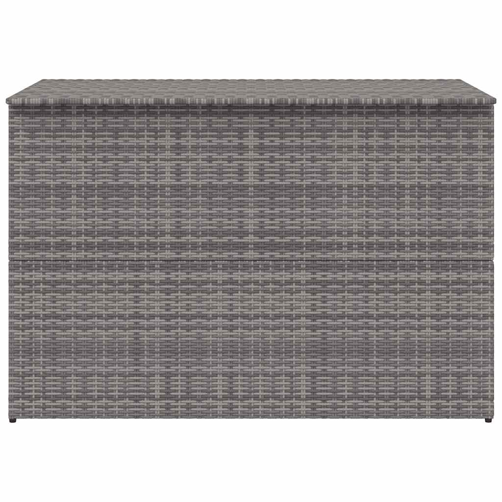 Garden Storage Box Gray 150 x 100 x 100 cm Poly Rattan