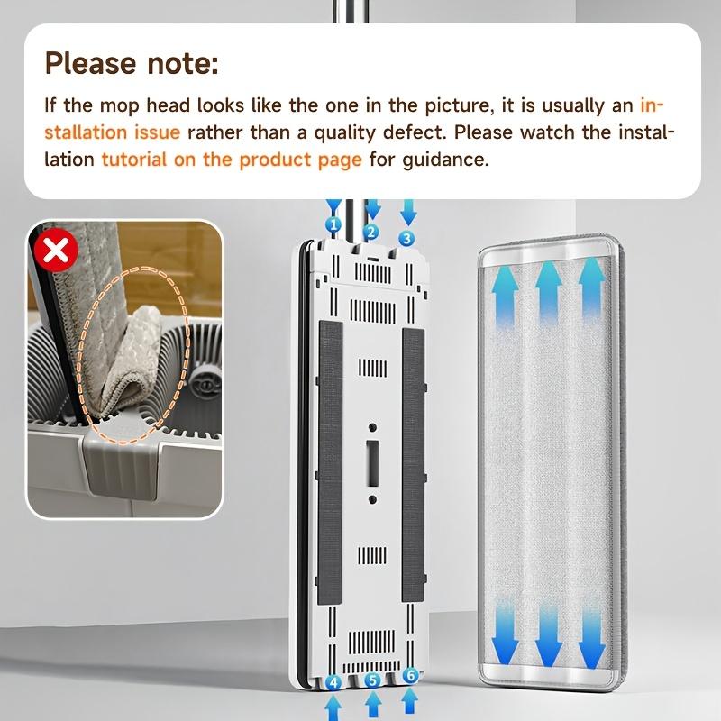 Microfiber Flat Floor Mop with Bucket Set. Square Bucket Body, Stainless Steel Handle, Household Cleaning System