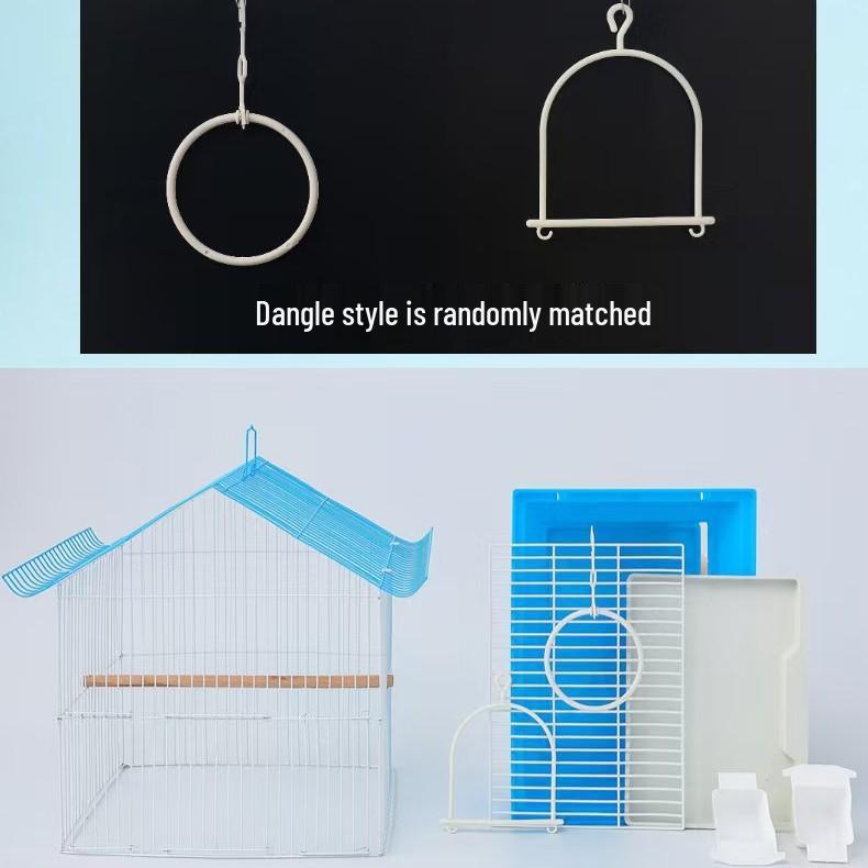 NL102112 Portable Birdcage for Budgies and Lovebirds - Small Handheld Parrot Cage