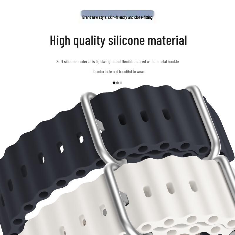 Weiqiantu Ocean Sport Silikonarmband für Apple Watch
