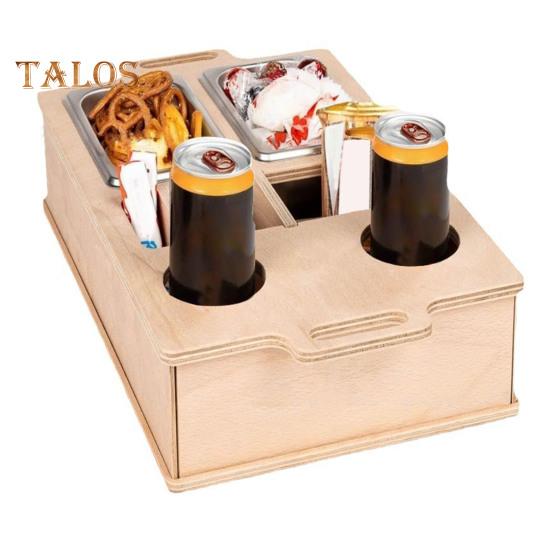 

Подставка для дивана с 7 отделениями, большая вместимость, легко моется, многофункциональный поднос для закусок и фруктов, стойка для хранения чашек с защитой от проливания