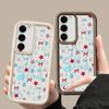 Blaue Sterne Schleifen Hülle Für Samsung Galaxy A57 A37 A17 A56 A36 A26 A16 A55 A35 A25 A15 A54 5G S21 FE S22 S23 S24 Plus S25 Edge S26 Ultra Abdeckung