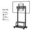 Rotating TV Stand & Cart for 32-75 Inch Monitors: Horizontal/Vertical, Live Broadcast Ready, Mobile Wall Mount