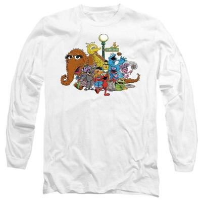 Sesame Street Unisex Adult Group Long-Sleeved T-Shirt