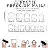 24 Pcs Valentines Day Press On Nail Short Square Festival False Nail Heart Stick On Nail French Tip Acrylic Nail