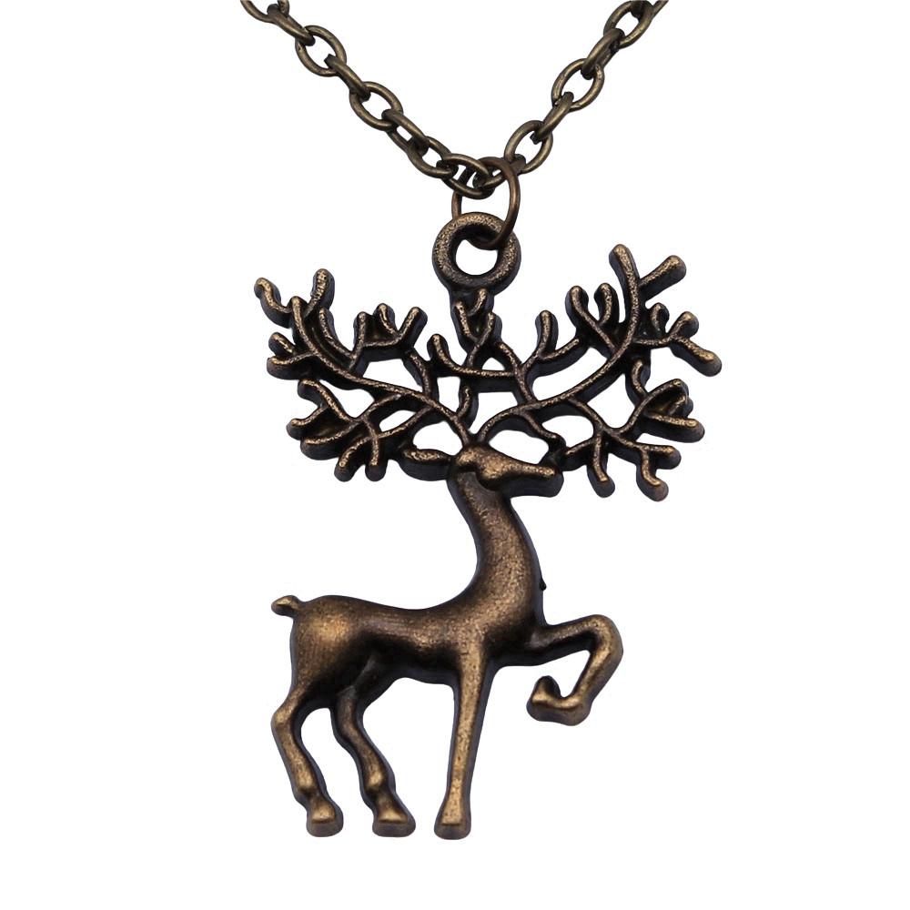 Horse Head Pendant Necklace Equestrian Cowboy Western Style Jewelry 45cm or 70cm long chain