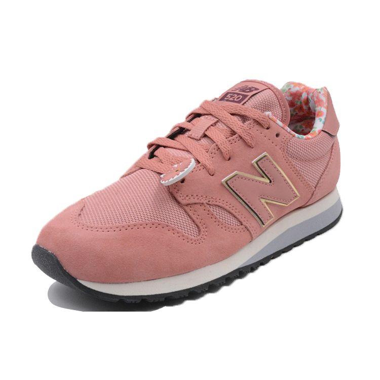 New Balance Nb 520 Comfortable Fabric Synthetic Leather Low Top Casual Running Shoes Women sneaker Pink WL520AA