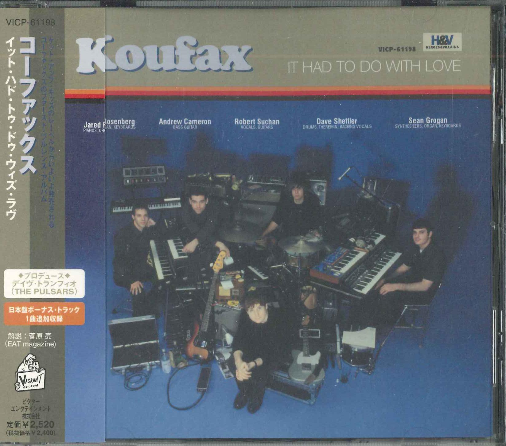 

CD KOUFAX - It Had To Do With Love VICP61198PROMO VICTOR 2000 Japan Obi Rock Used