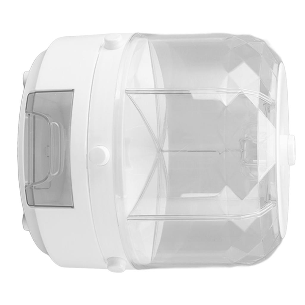 Rotating Rice Dispenser 13.2lb Capacity 6 Grid Airtight One Click Output Dry Food Storage Container for Grain Beans