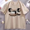 Funny Sushi Weight Lifting Tshirt Man Cotton Short Sleeve Round Neck T Shirt Men Women Casual Loose Breathable Tees Streetwear