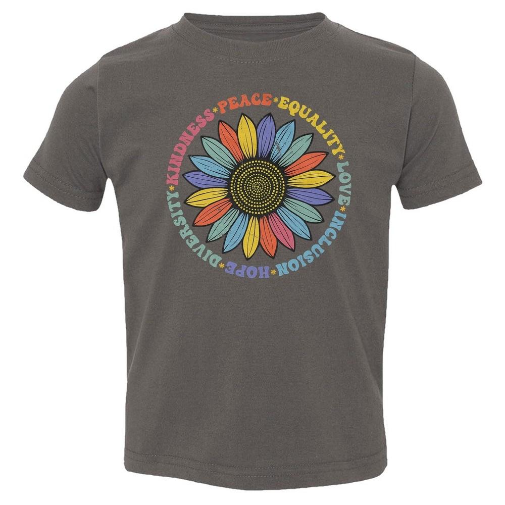 Kindness And Inclusion - Colorful Sunflower - Peace Toddler T-Shirt Unisex T-Shirt XL