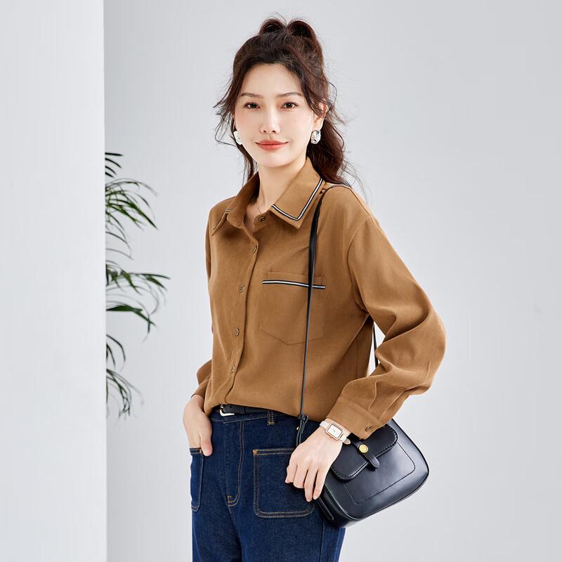 TERRE BLEUE Women's Elegant Casual Shirt
