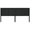 VidaXL Headboard Black 205.5x4x100 Cm Solid Pine Wood 818894