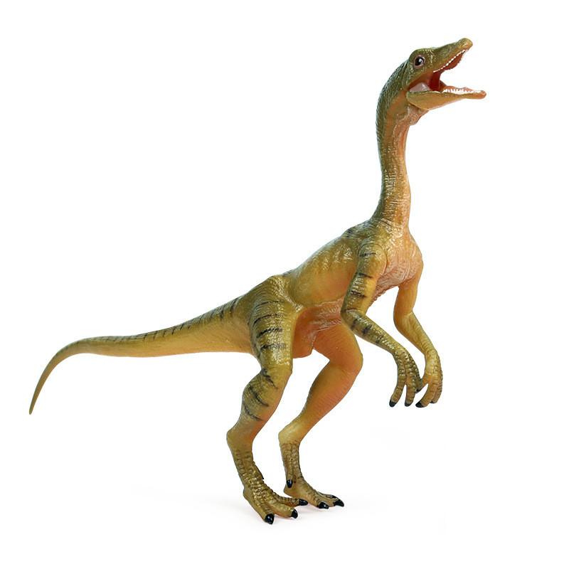 Compsognathus And Eoraptor Lunensis Dinosaur Animal Model With Articulated Features For Educational Display And Collection