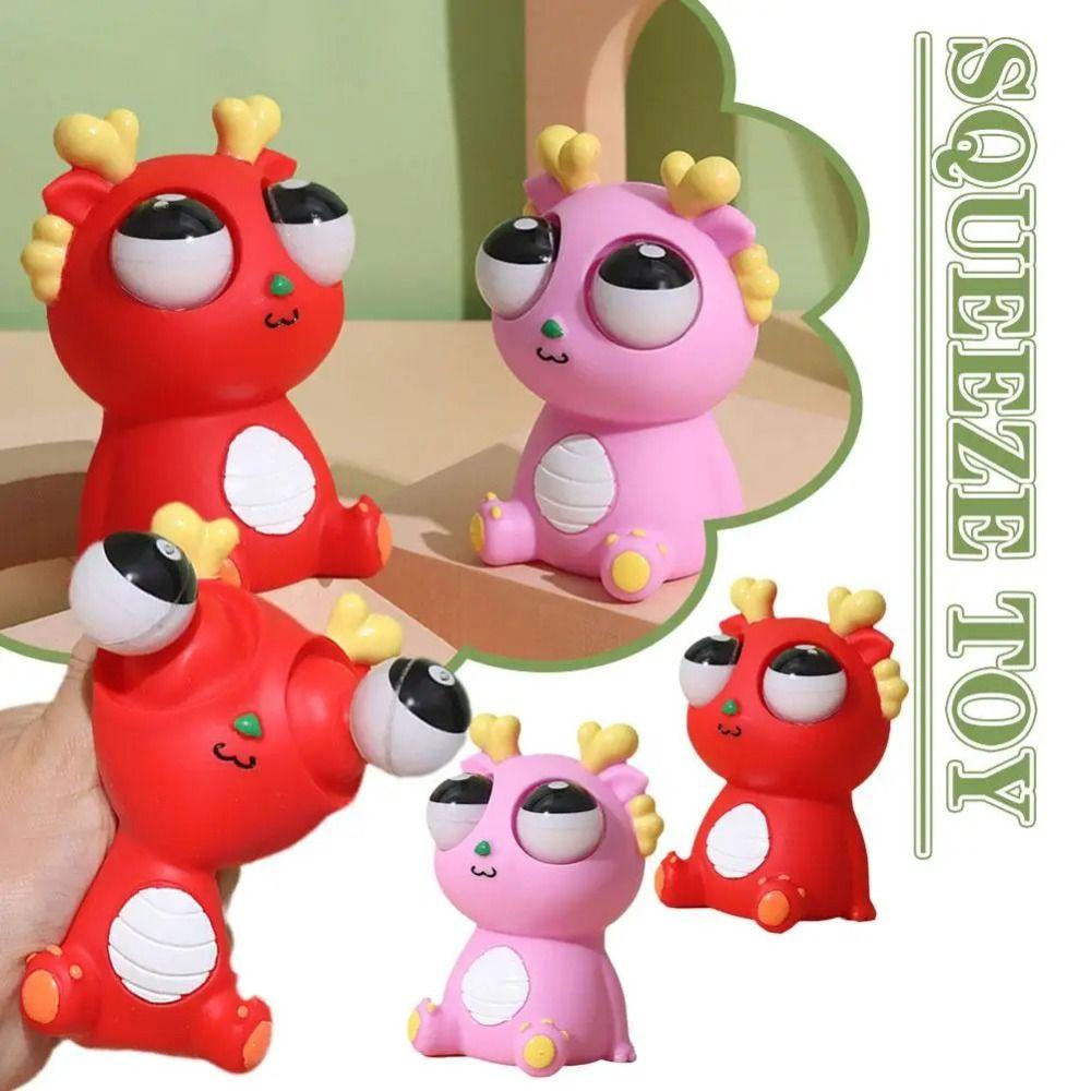 Cartoon Animal Burst Eye Dragon Simulation Dragon Squeeze Stretching Ball  Baby Game