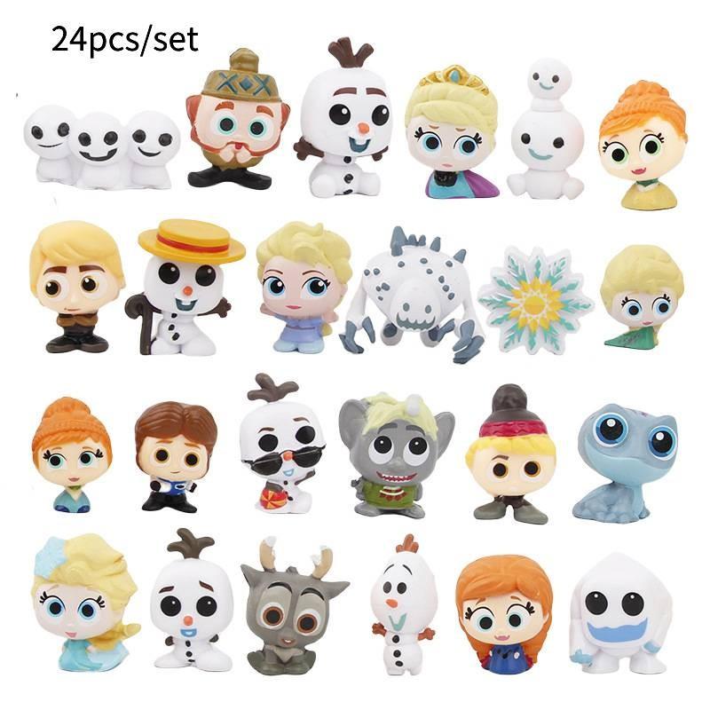 Disney Frozen Pvc Toy Figures Set With Collectible Characters For Kids And Fans