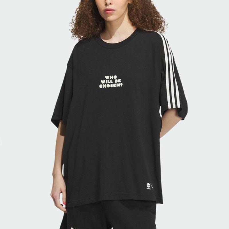 adidas Neo X Disney Toy Story Casual Cartoon Print Round Neck Short Sleeve T-Shirt Unisex Tops Black IP9365