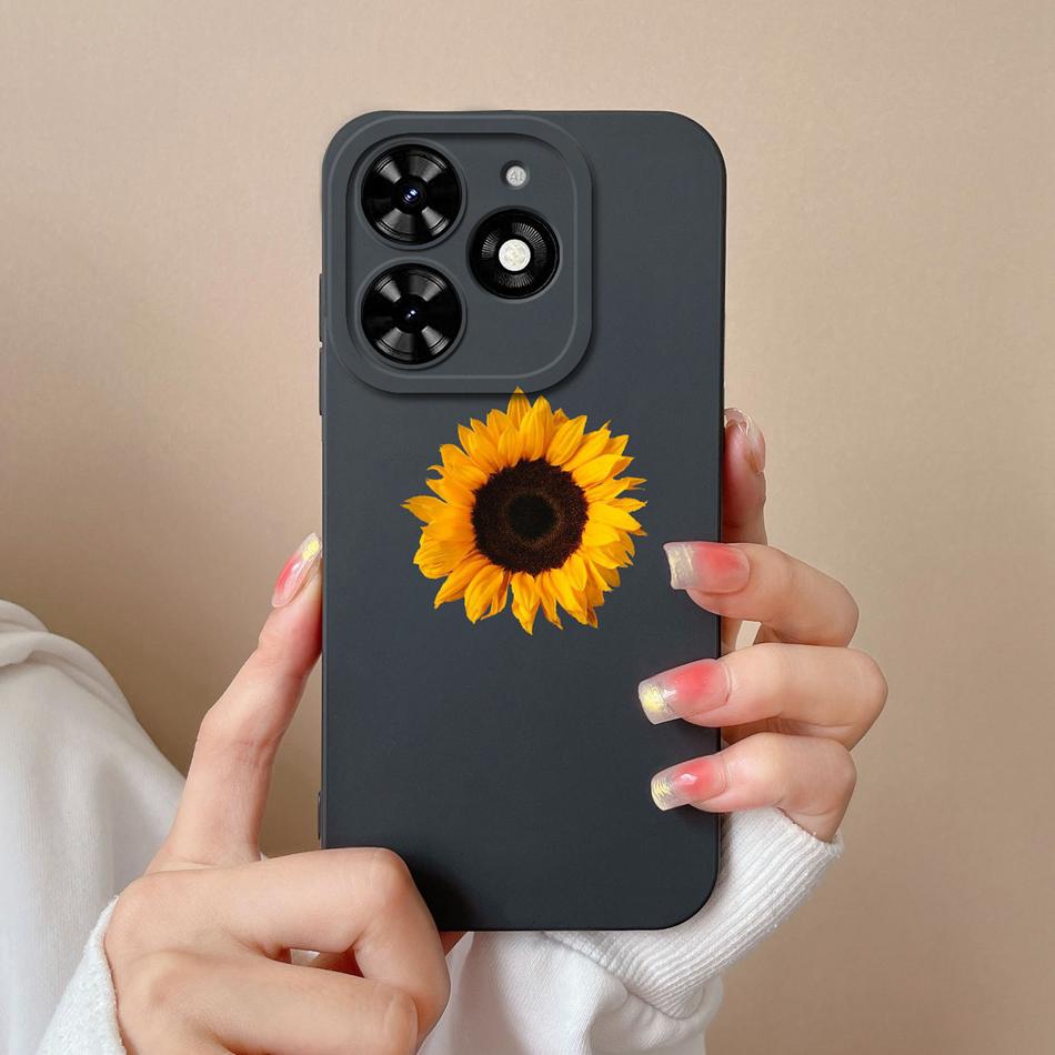 Case For Tecno Spark Go 2024 Cute Pilot Soft Liquid Silicone Upgrade Lens Protection Back Cover For Tecno SparkGo Coque Bumper