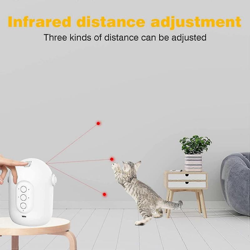 Automatic Interactive Cat Toys With 3 Modes&usb Charging, Fast/slow Mode