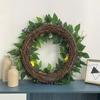Spring Wreath for Front Door, Window, Wedding Party, Indoor and Outdoor Decorations, Artificial Flower Wreath with Lemon