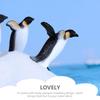 SEWACC 10-Piece Set Penguin Miniature Figurines, Resin Material, Micro Landscape Decoration, Educational Children's Animal Toy, 2.36 x 1.57 x 0.79