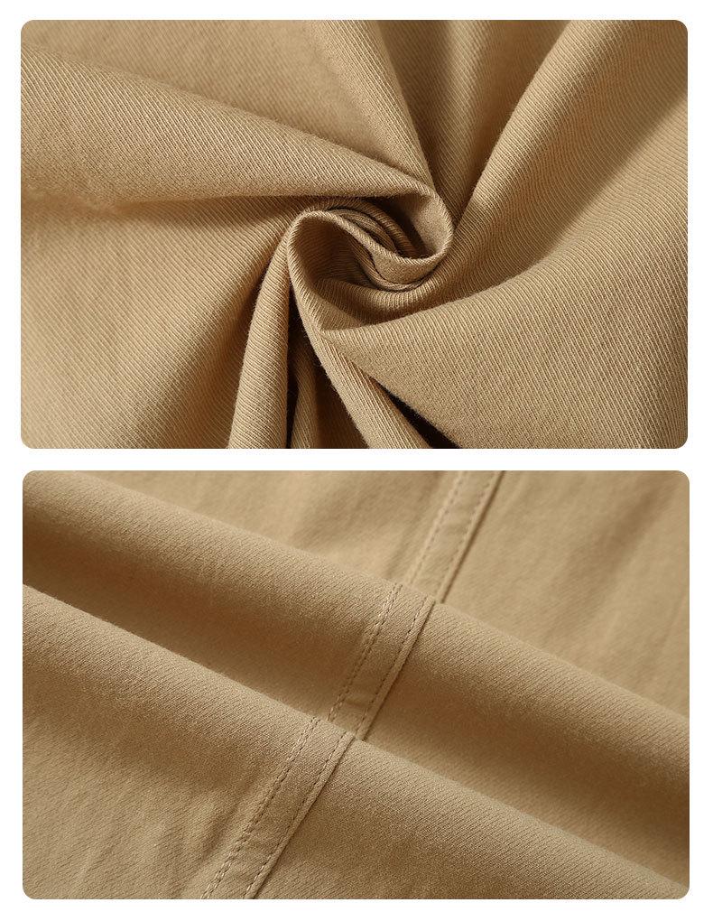 Men's Summer White Casual Double Pocket Cotton Shirt