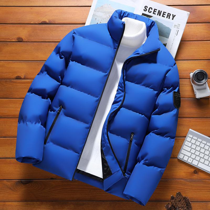 Autumn and Winter Men's Cotton-padded Jacket Men's Padded Clothes Cotton Jacket Bread Clothes Collar Coat Men's Cotton-padded Clothes