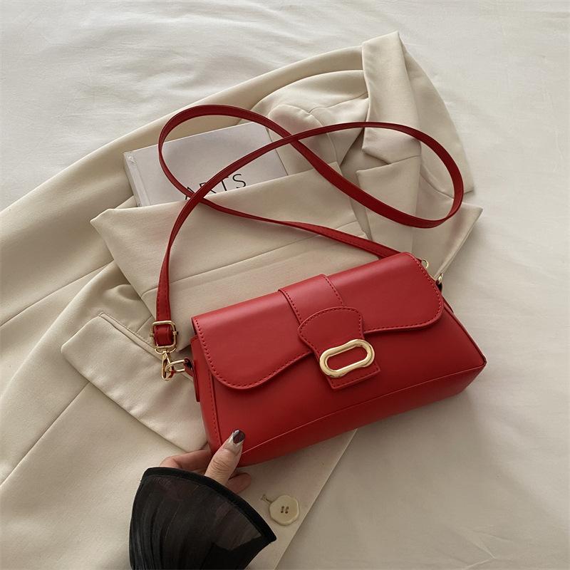 Niche Design Texture Hand Bag 2024 New Foreign Style Simple Casual Foreign Style Personalized Shoulder Armpit Messenger Bag