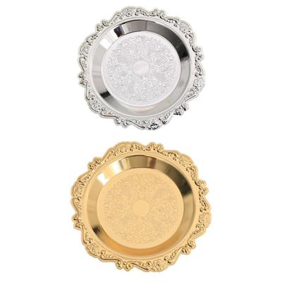 Plateau à collations Assiette à dessert 11 cm Tout-petits Enfants Dîner Plat en métal pour servir Fruits Collations