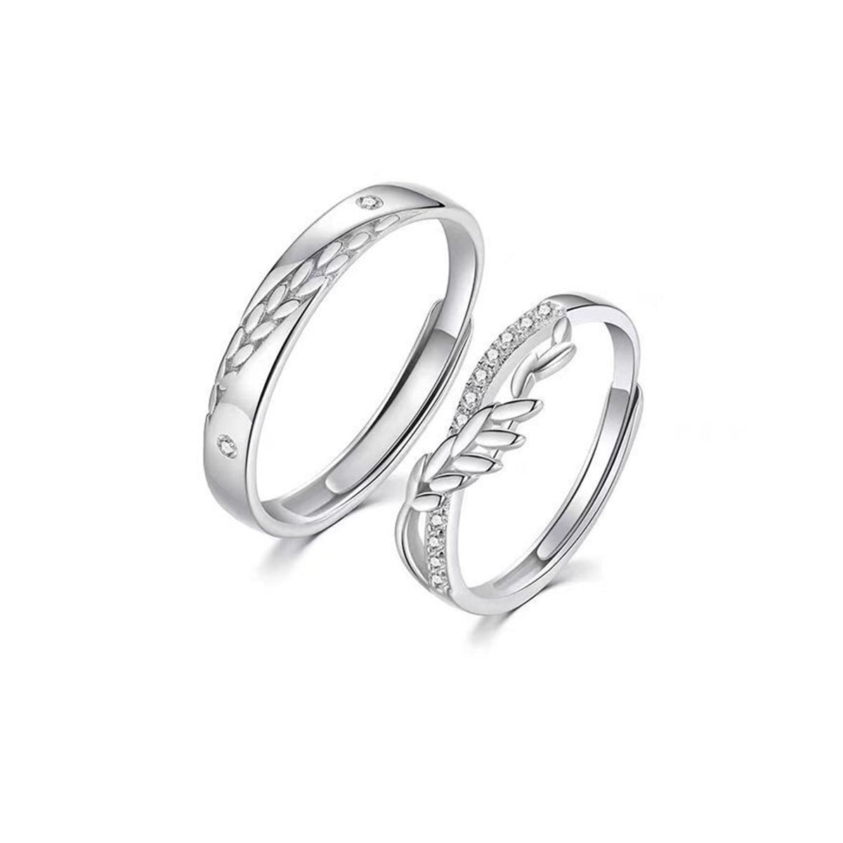 

2 шт. Парные кольца, открытые регулируемые кольца для друг друга, кольца для влюбленных, свадебные украшения, кольцо для друзей, подарок, подходит для большинства женщин и мужчин