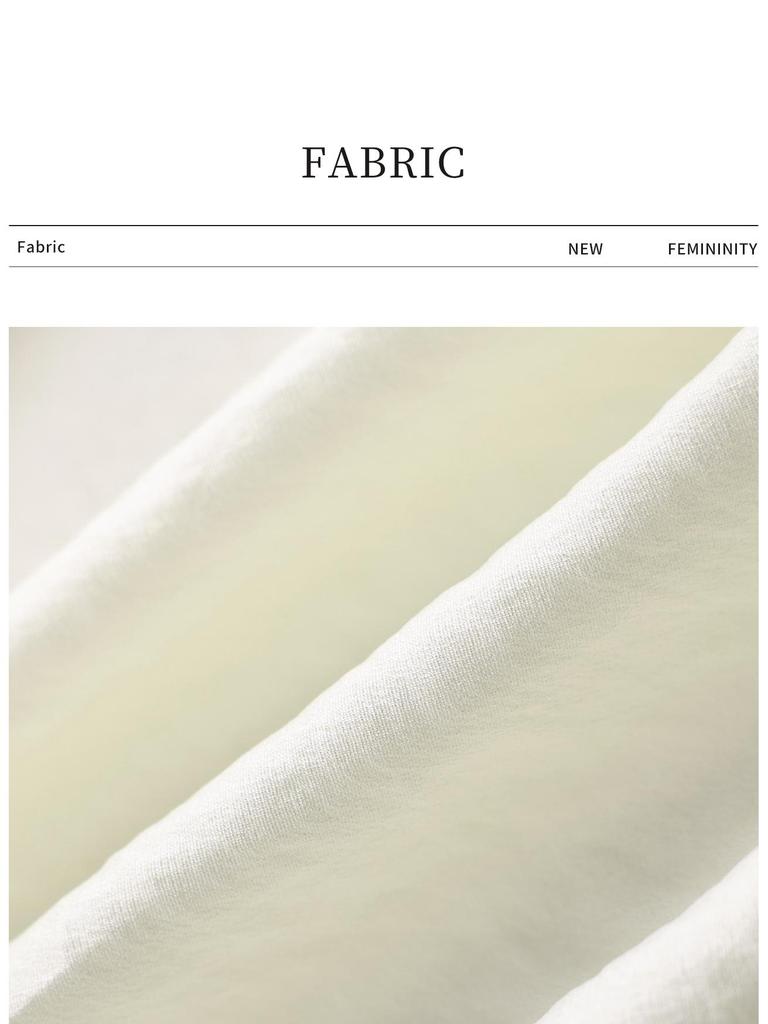 Nanyou Hofstil Tencel-Hemd: Damen Elegantes Krepp-Gefühl, Holzohr-Rand, Stehkragen, Frühlings-Oberteil