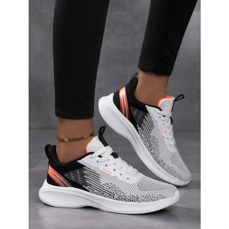 Chaussures pour femmes à semelle souple Chaussures de course légères en mesh respirant Légères et respirantes