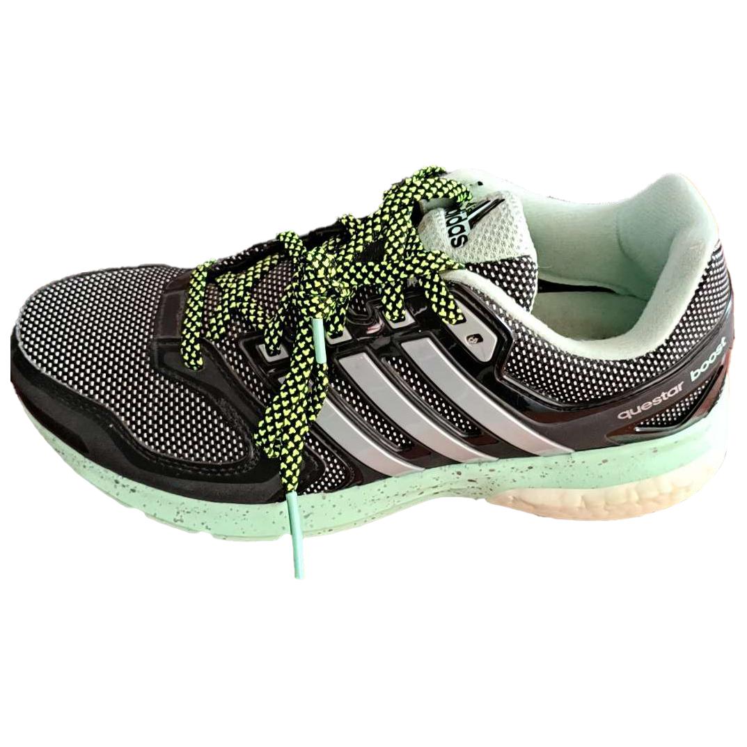 

Adidas Повышающие комфорт Универсальные Нескользящие Прочные Кроссовки с низким верхом для бега Женские кроссовки Черно-бирюзовые S31668 36⅔