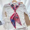 Luxury Long Silk Scarf Bag Tie Lady Neck Skinny Scarves Hairband Foulard Horse Print  Women Neckerchief Ribbon