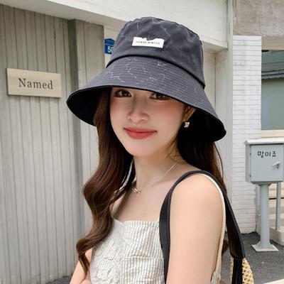 Spring and Autumn Hat Women's Fashion Versatile Iron Standard Bucket Hat Summer Street Leisure Face Small Visor